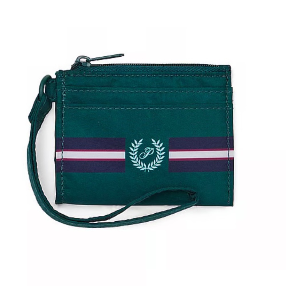 NWT VS CARD HOLDER KEYCHAIN WALLET WITH ZIPPER Green